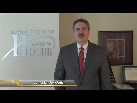 Lying Under Oath | Making A False Statement