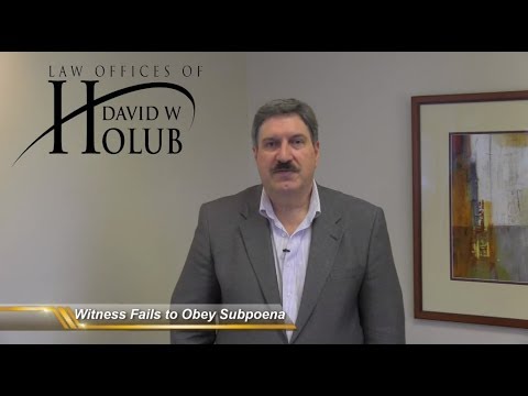 What Happens if a Witness Fails to Obey a Subpoena?