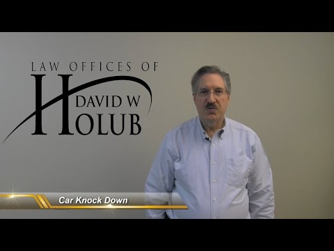 Car Knocks Down a Pedestrian